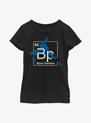 Marvel Black Panther Periodic Youth Girls T-Shirt