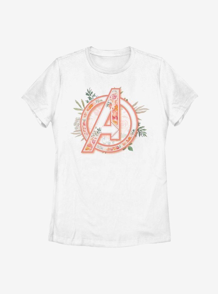 Marvel Avengers Floral Womens T-Shirt