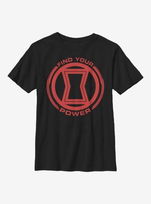 Marvel Black Widow Power Of Iron Man Youth T-Shirt