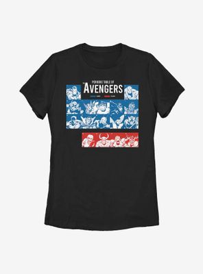 Marvel Avengers Periodic Womens T-Shirt
