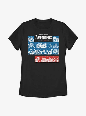 Marvel Avengers Periodic Womens T-Shirt