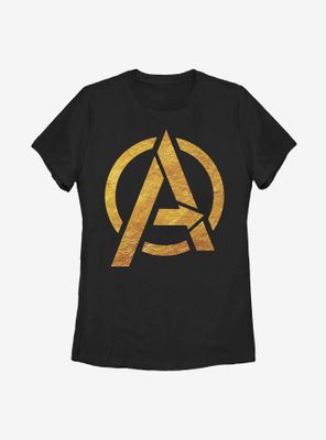 Marvel Avengers Gold Foil Womens T-Shirt