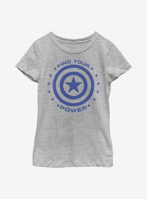Marvel Captain America Power Youth Girls T-Shirt