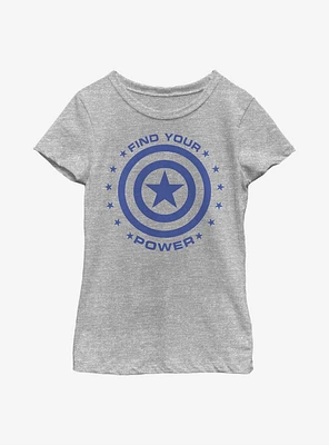 Marvel Captain America Power Youth Girls T-Shirt