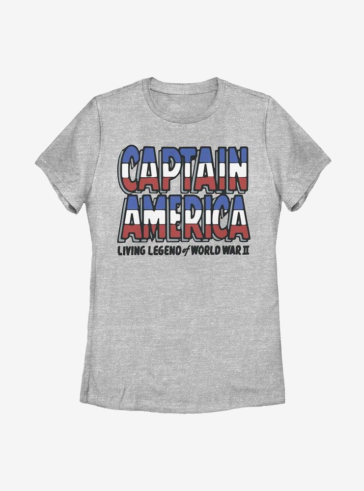 Marvel Captain America Living Legend Womens T-Shirt