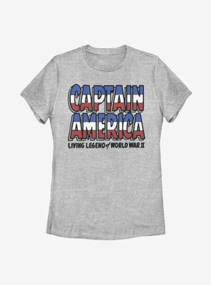 Marvel Captain America Living Legend Womens T-Shirt