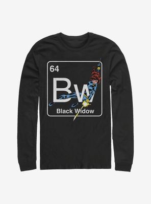 Marvel Black Widow Periodic Long-Sleeve T-Shirt