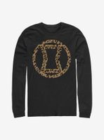 Marvel Black Widow Icon Leopard Fill Long-Sleeve T-Shirt