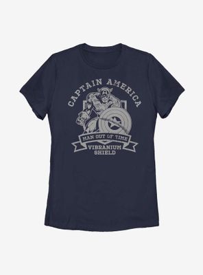 Marvel Captain America Vibranium Shield Womens T-Shirt