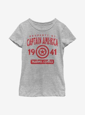 Marvel Captain America Captain's Property Youth Girls T-Shirt