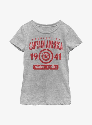 Marvel Captain America Captain's Property Youth Girls T-Shirt