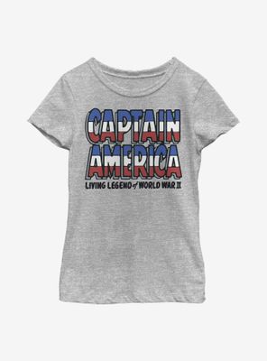 Marvel Captain America Living Legend Youth Girls T-Shirt