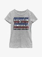 Marvel Captain America Living Legend Youth Girls T-Shirt