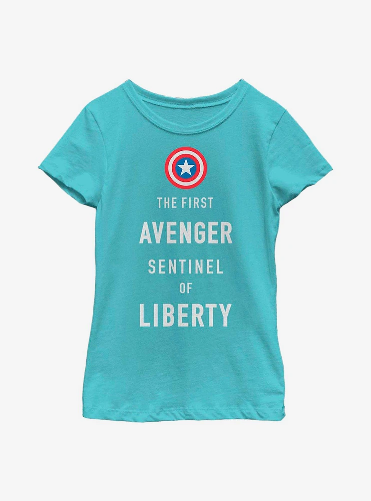 Marvel Captain America Sentinel Liberty Youth Girls T-Shirt