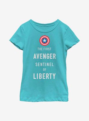 Marvel Captain America Sentinel Liberty Youth Girls T-Shirt