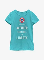 Marvel Captain America Sentinel Liberty Youth Girls T-Shirt