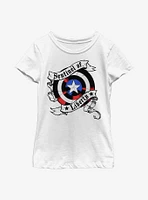 Marvel Captain America Sentinel Shield Youth Girls T-Shirt