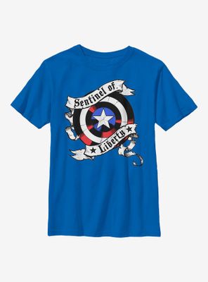 Marvel Captain America Sentinel Shield Youth T-Shirt