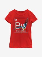 Marvel Black Widow Periodic Youth Girls T-Shirt