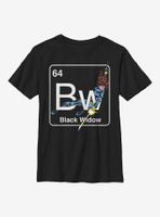 Marvel Black Widow Periodic Youth T-Shirt