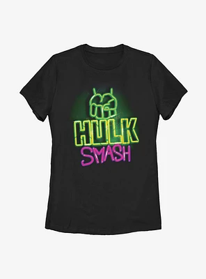 Marvel Hulk Neon Smash Womens T-Shirt