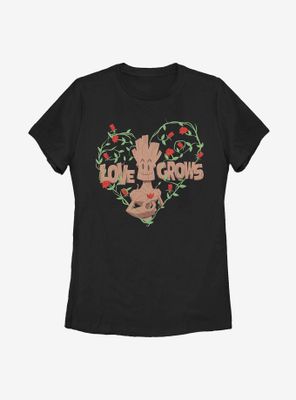 Marvel Guardians Of The Galaxy Love Grows Womens T-Shirt