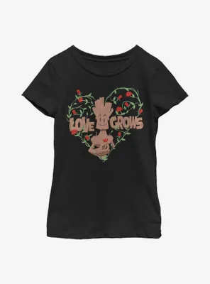 Marvel Guardians Of The Galaxy Love Grows Youth Girls T-Shirt