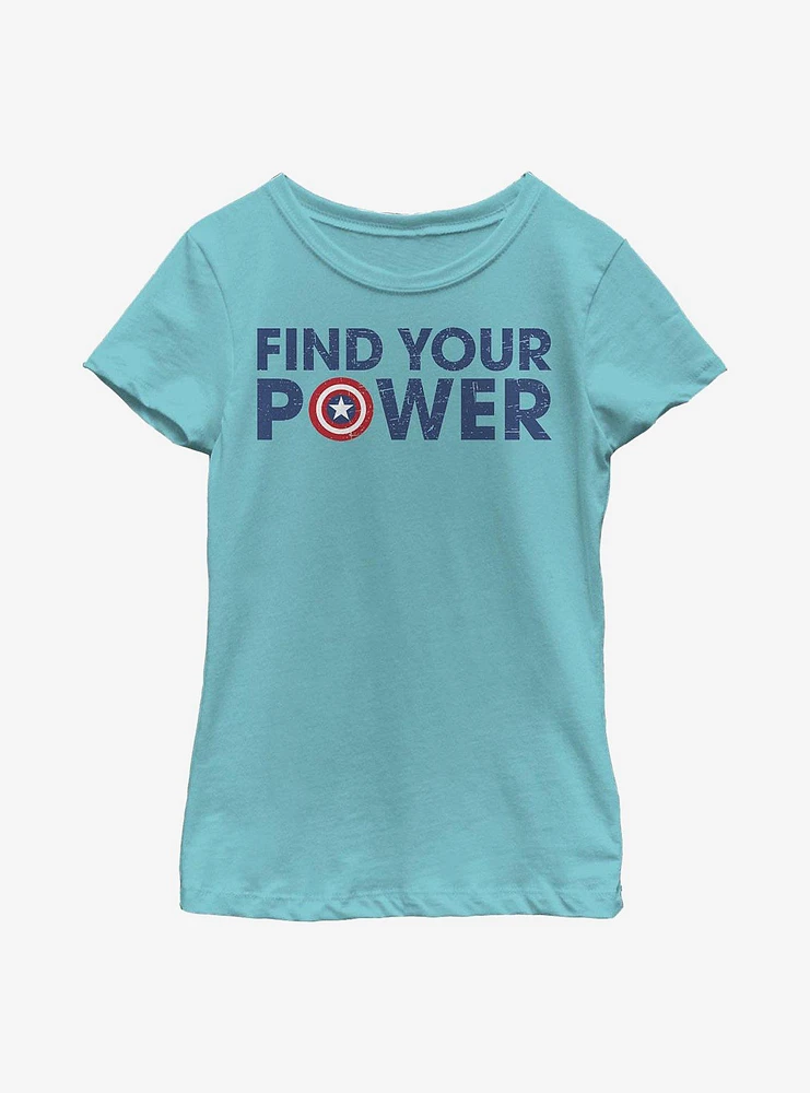 Marvel Captain America Easter Logo Youth Girls T-Shirt