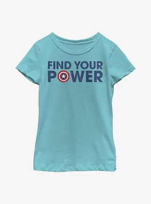 Marvel Captain America Easter Logo Youth Girls T-Shirt
