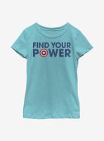 Marvel Captain America Easter Logo Youth Girls T-Shirt