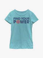 Marvel Captain America Easter Logo Youth Girls T-Shirt