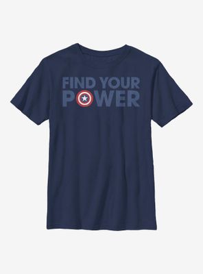 Marvel Captain America Shield Power Youth T-Shirt