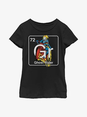 Marvel Ghost Rider Periodic Youth Girls T-Shirt