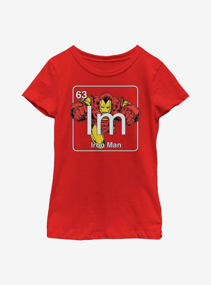 Marvel Iron Man Periodic Youth Girls T-Shirt