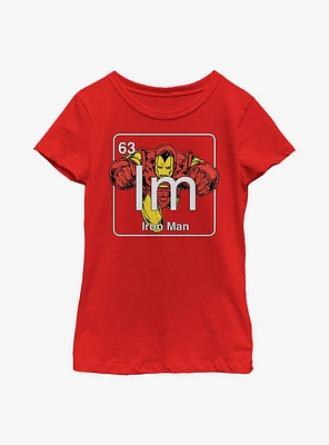 Marvel Iron Man Periodic Youth Girls T-Shirt