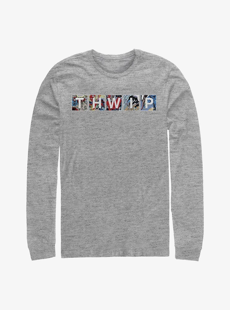 Marvel Spider-Man Comic Thwip Long-Sleeve T-Shirt