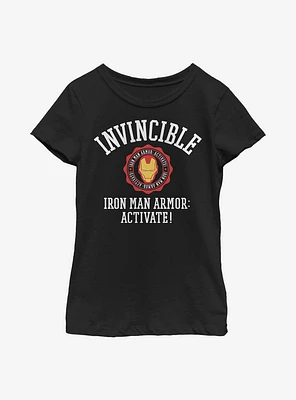 Marvel Iron Man Invincible Youth Girls T-Shirt