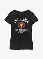 Marvel Iron Man Invincible Youth Girls T-Shirt