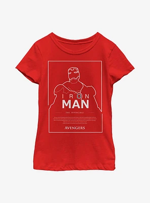 Marvel Iron Man The Invincible Youth Girls T-Shirt