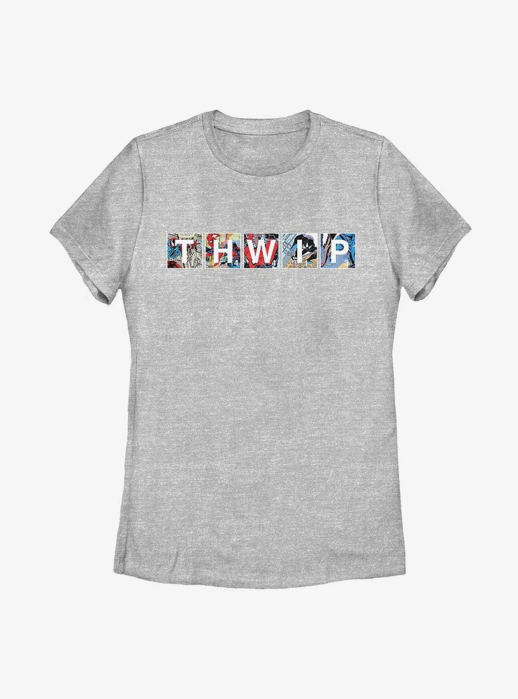 Marvel Spider-Man Comic Thwip Womens T-Shirt