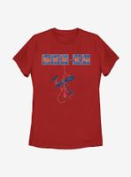 Marvel Spider-Man Spider Tiles Womens T-Shirt