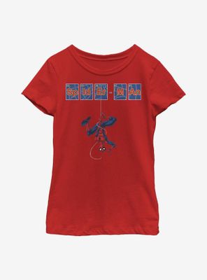 Marvel Spider-Man Spider Tiles Youth Girls T-Shirt