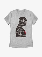 Marvel Spider-Man Silhouette Womens T-Shirt