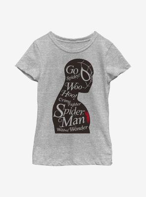 Marvel Spider-Man Silhouette Youth Girls T-Shirt