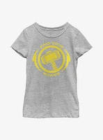 Marvel Thor Power Youth Girls T-Shirt