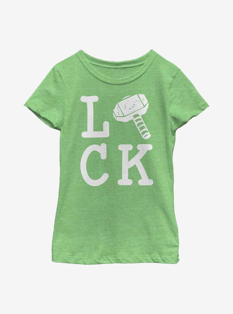 Marvel Thor God Of Luck Youth Girls T-Shirt