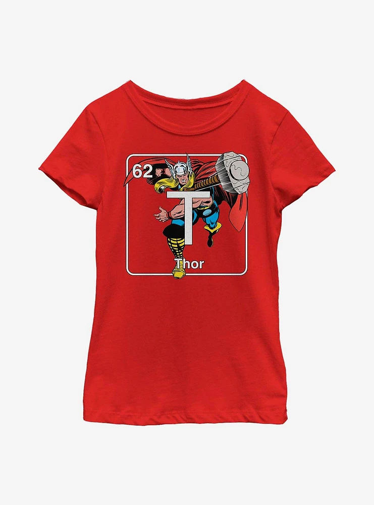 Marvel Thor Periodic Youth Girls T-Shirt