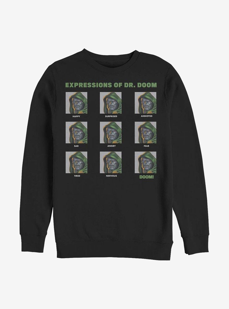 Marvel Fantastic Four Expressions Of Doom Sweatshirt