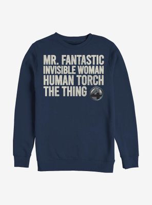 Marvel Fantastic Four Stack Sweatshirt