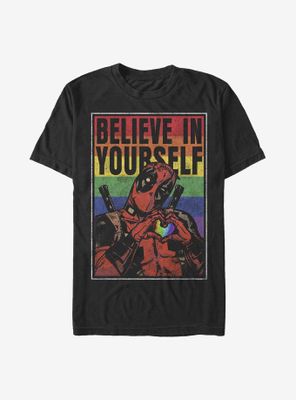 Marvel Deadpool Believe Rainbow T-Shirt